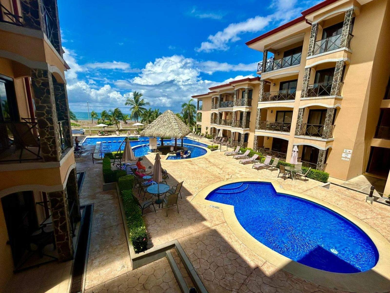 Apartamento De Lujo Las 3 Gotas Jaco, Frente Al Mar Con Vista A La Playa Buitenkant foto